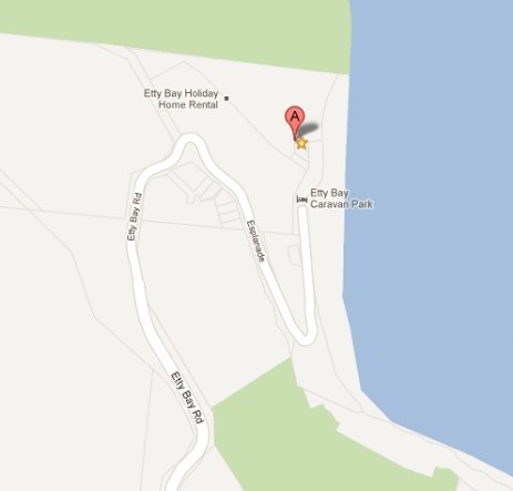 Etty Bay accommodation Google location map